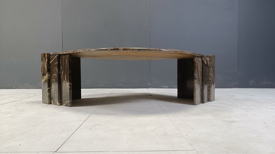 Image 1 of Table basse vintage en marbre, années 1980