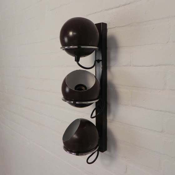 Image 1 of Lámpara de pared Gepo con 3 bombillas, década de 1960.