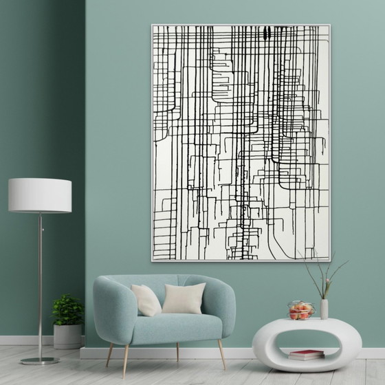 Natia Antadze Abstrakte Komposition XXL – Gemälde & Zeichnungen, Canvas (photo 3 of 15)