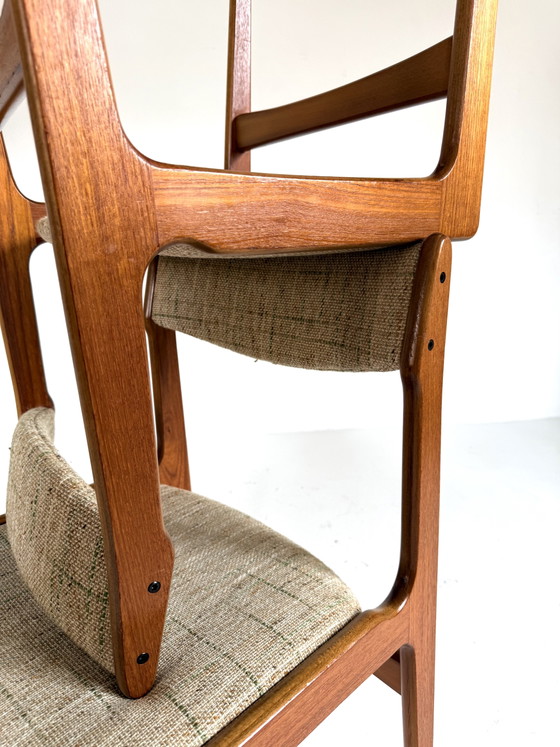 Image 1 of 6 chaises de salle à manger vintage, Erik Buch ‘70