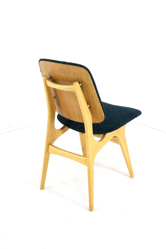 Image 1 of Set van 4 vintage eetkamerstoelen reupholstered