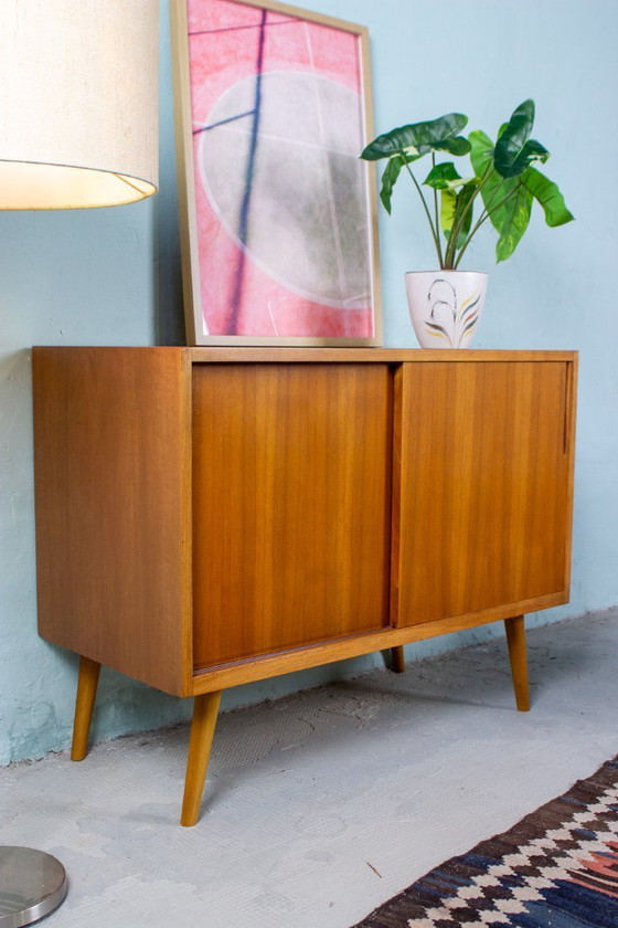 Image 1 of Vintage chest of drawers sideboard teak nut mid century 60s