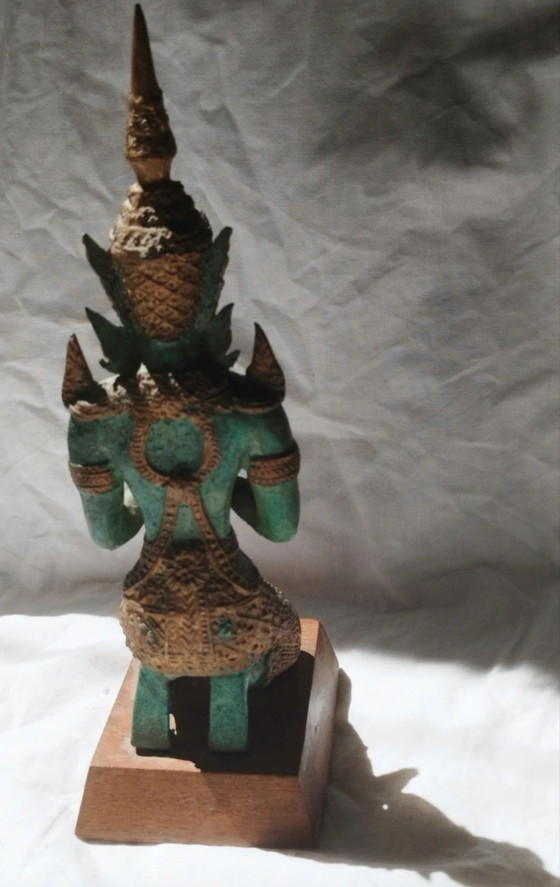 Image 1 of Ancient Theppanom (Temple Guardian), bronze, Thailand