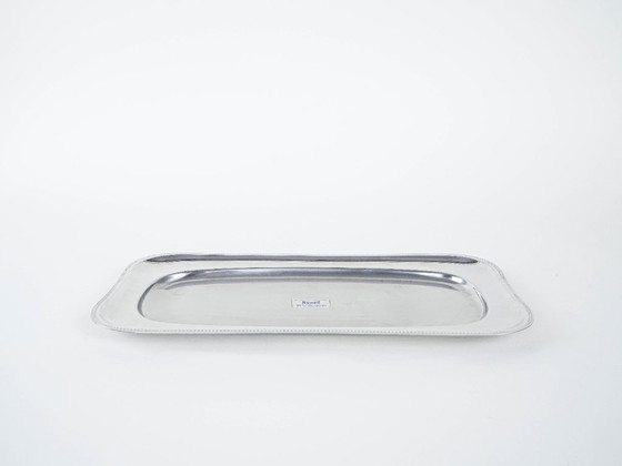 Image 1 of Bandeja de acero, diseño italiano, década de 1970, fabricada por MEPRA.