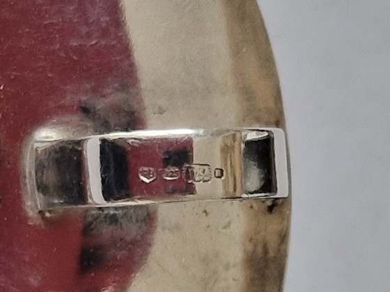 Image 1 of Michou Design – Großer silberner Anhänger/Brosche mit Perle