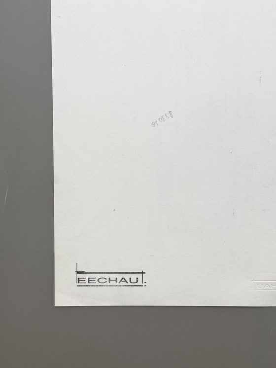 Image 1 of Eugène Eechaut (1928-2019) Architectural Abstraction, Ink, 1988