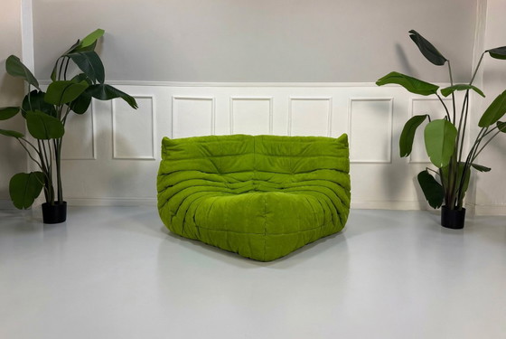 Image 1 of Ligne Roset Ensemble Canapé Design Togo Alcantara Vert