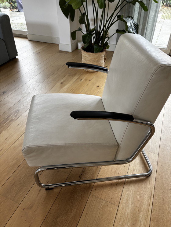 Image 1 of Gispen Dutch Originals 405 Design Fauteuil In Wit Leer