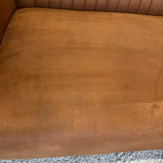 Image 1 of Cognacfarbenes Ecksofa, gereinigt, 276 x 200 cm