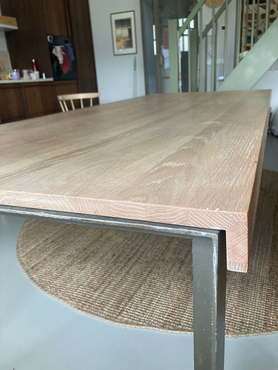Image 1 of Metaform dining table 220 x 90 oak industrial