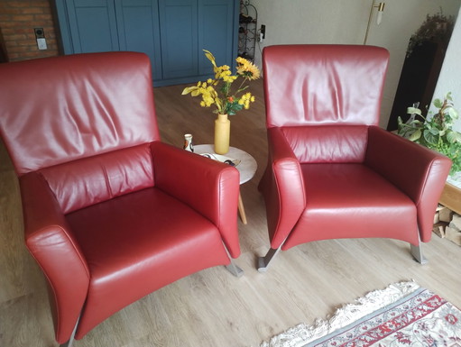 2x Rolf Benz 322 fauteuils