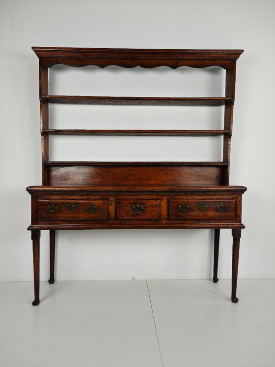 Image 1 of Late Georgian 18th-century Welsh sideboard – solid oak