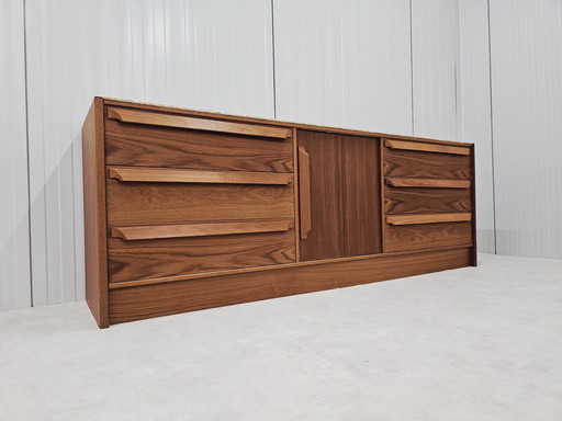 Buffet vintage en teck de style danois avec dessus carrelé - Mid Century Modern, 1960s-70s