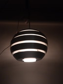 1 lámpara colgante Saturn de aluminio Eglo, años 80