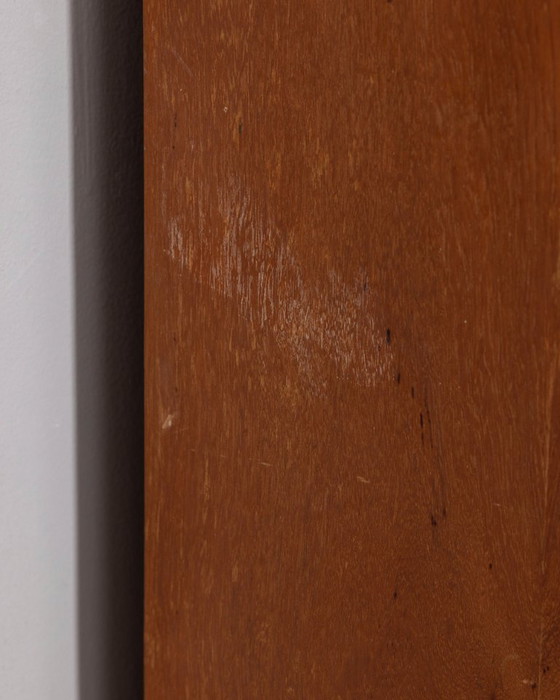 Image 1 of 1960s Italian Design Two-Door Wardrobe in Wood and Fabric