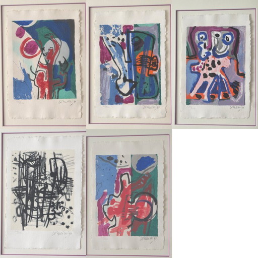 Corneille - Coffret complet 5 pièces - Skull Full Voice - 1991 - 212/250