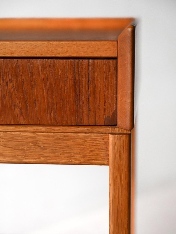 Image 1 of 1960s Scandinavian Teak and Oak Nightstand