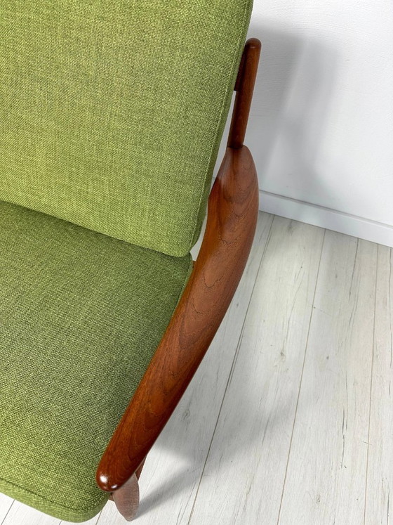 Image 1 of Vintage Model 118 Teakhouten Loungestoel van Grete Jalk voor France & Daverkosen, Deens design, jaren 1950