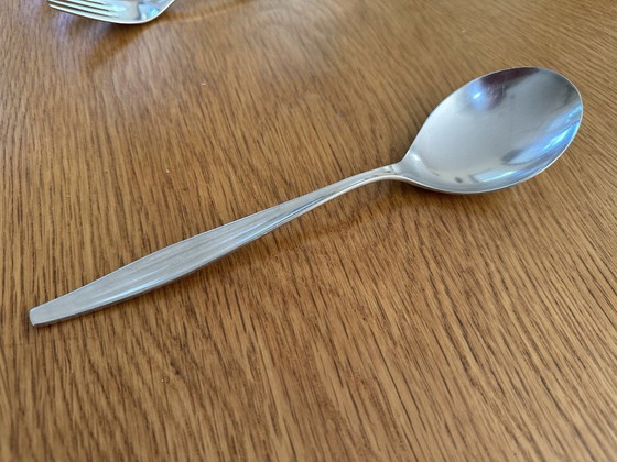 Beautiful vintage WMF Palma cutlery set (1970s, Cromargan) – Metal (photo 10 of 11)