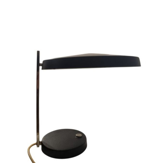 Table lamp The Oslo 1961 - Heinz Georg Pfaender Hillebrand, Iron, Black, Mid Century Modern (photo 2 of 7)