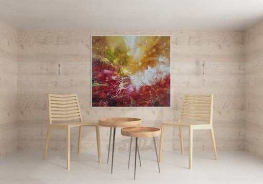 Dipinto a olio originale, espressionismo astratto, risveglio – schilderijen tekeningen, Canvas (photo 2 of 11)