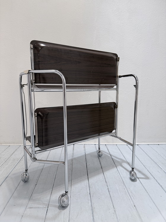Desserte Vintage Mid-Century Pliante – Chrome, Other (photo 9 of 15)