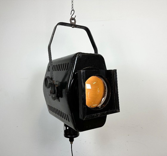 Image 1 of Vintage Black Theatre Spotlight, 1950s
