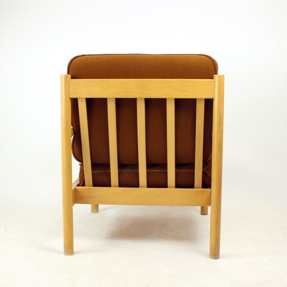 Image 1 of  Elegant Lounge Chair In Oak, Czechoslovakia 1960s, 4 Available
