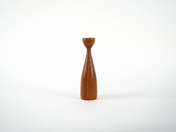 Image 1 of Teakhouten kandelaar, Deens ontwerp, jaren 70, vervaardigd door BoConcept.