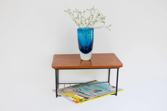Vintage Zwevend Wandrek, Teak String Rack Jaren 60 Design – Scandinavian (photo 5 of 15)