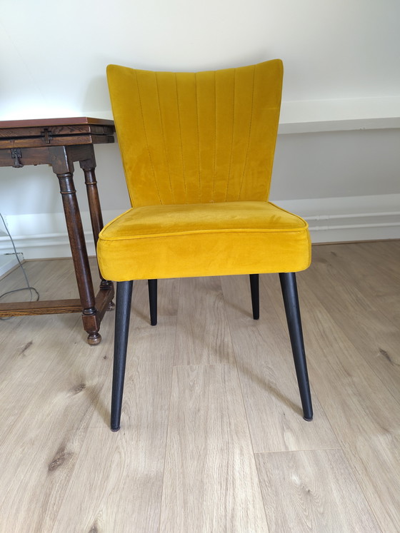 Image 1 of 6 ochre yellow Goossens dining chairs (model Rob)ob)