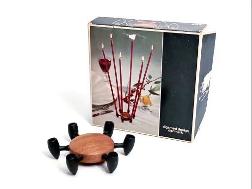Kandelaar Digsmed Design Denmark – kandelaars en kaarsen, Wood, Cast Iron