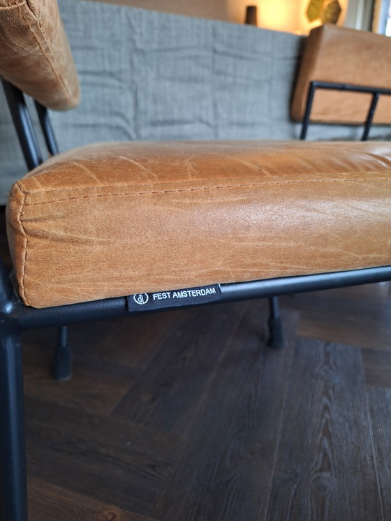 Image 1 of 4x Fest Amsterdam Monday Chair Cognac