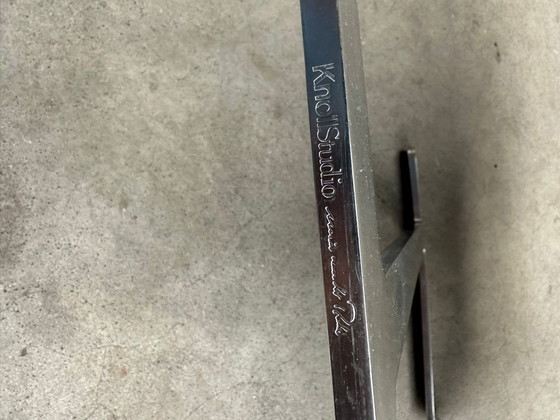 Image 1 of Sedia Knoll Brno in pelle bianco sporco