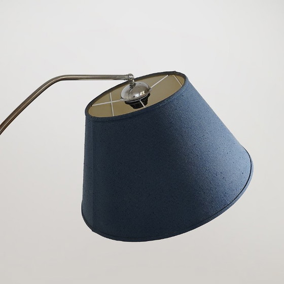 Image 1 of Stehlampe mit Maserholztisch, 1930er Jahre