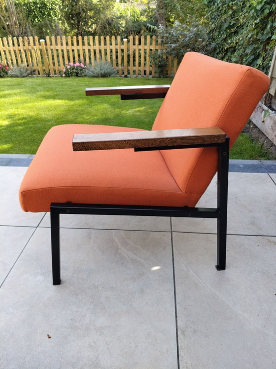 1960s Martin Visser Spectrum Armchair Orange – Metal, Textile (photo 5 of 7)