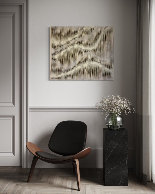 Tavolo scultura arte tessile Ref : Écume