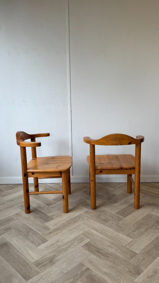 Image 1 of 4 chaises vintage de style Daumiller