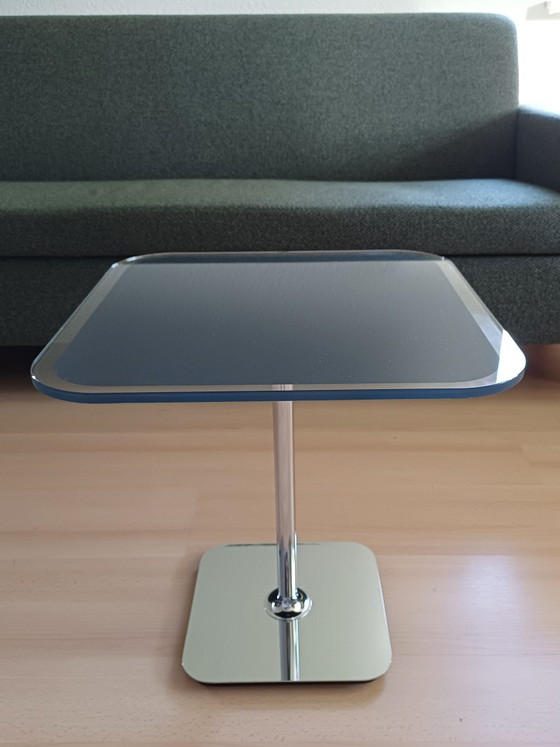 JOOP! Glass Chrome Black Side Table, Metal, Silver (photo 3 of 8)
