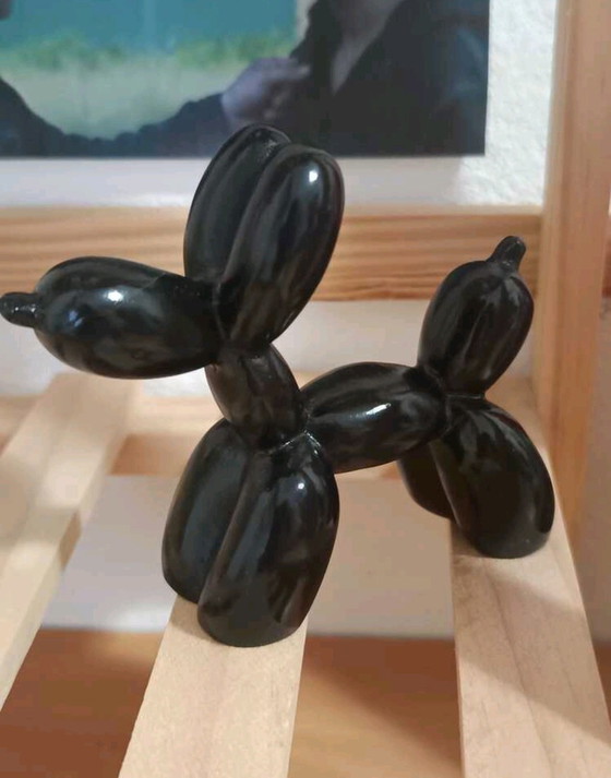 Image 1 of Statuette palloncino cane in resina set 2 pz