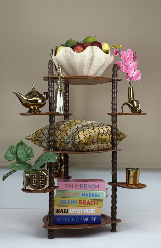 Image 1 of Vintage side table/sidetable/plant table seventies wood