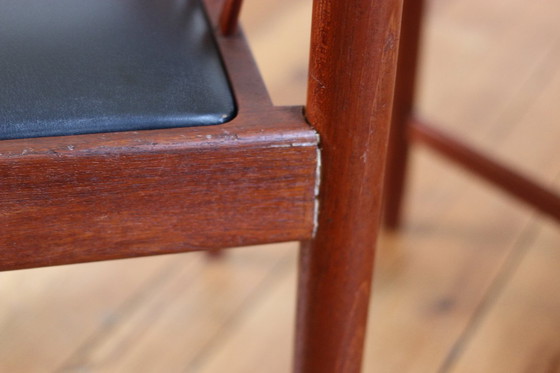 Image 1 of Set of 4 Scandinavian vintage Breox teak chairs, 1960