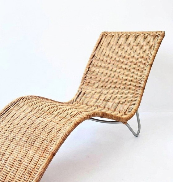 Image 1 of Karl Malmvall for IKEA Curved Rattan Lounge Armchair Sweden 2005