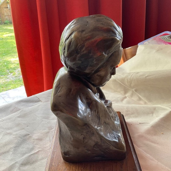 Image 1 of Solid bronze statue. Beethoven