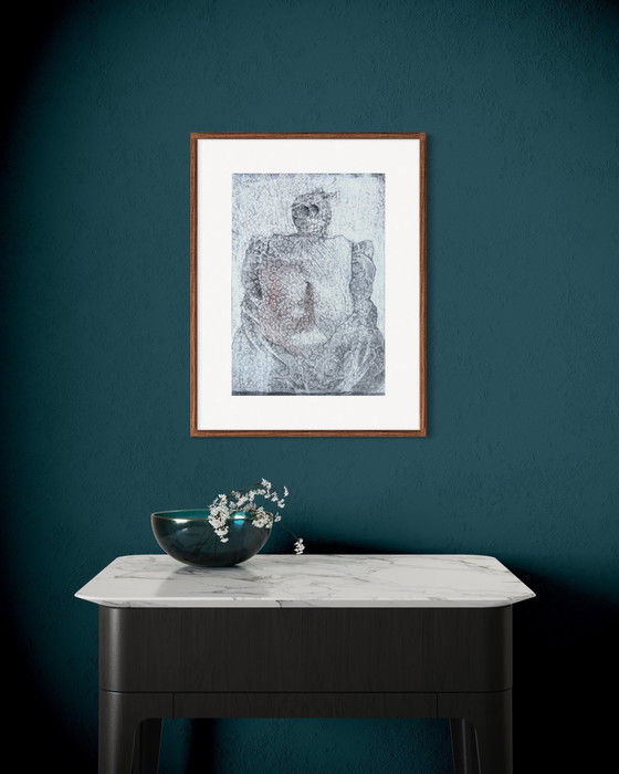 Image 1 of Robert Detheux "Erzwungene Stille" wunderschönes Gemälde von 1976