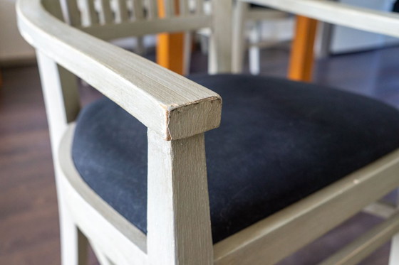 Image 1 of Set aus 4 luxuriösen Esszimmerstühlen – Design Schmieden – Massivholz