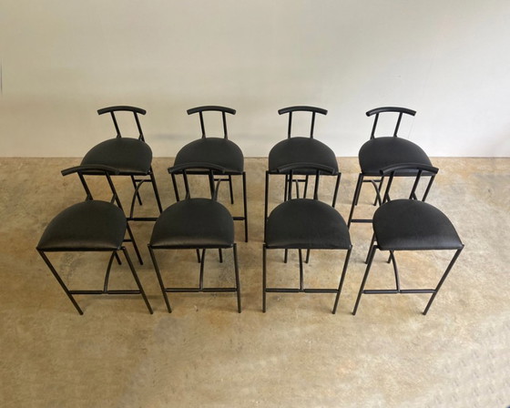 Image 1 of 8x Bieffeplast Tokio taburetes de bar de diseño por Rodney Kinsman Italia