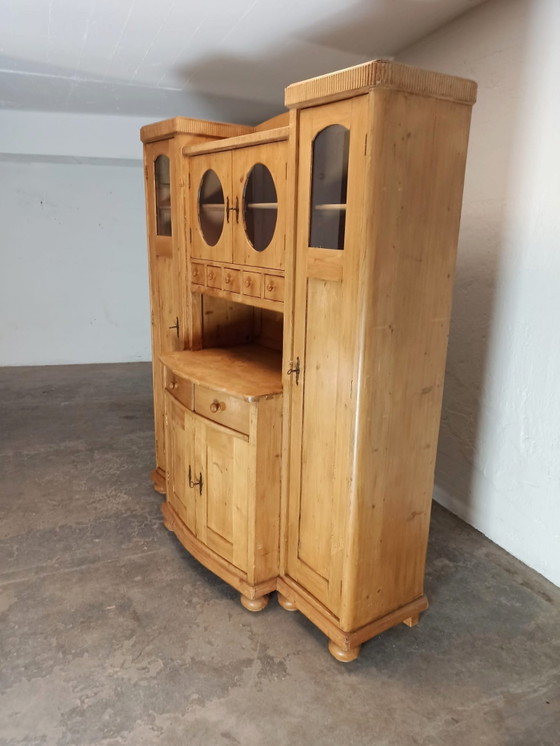 Buffet ancien en pin massif – Armoires murales, Wood (photo 4 of 15)
