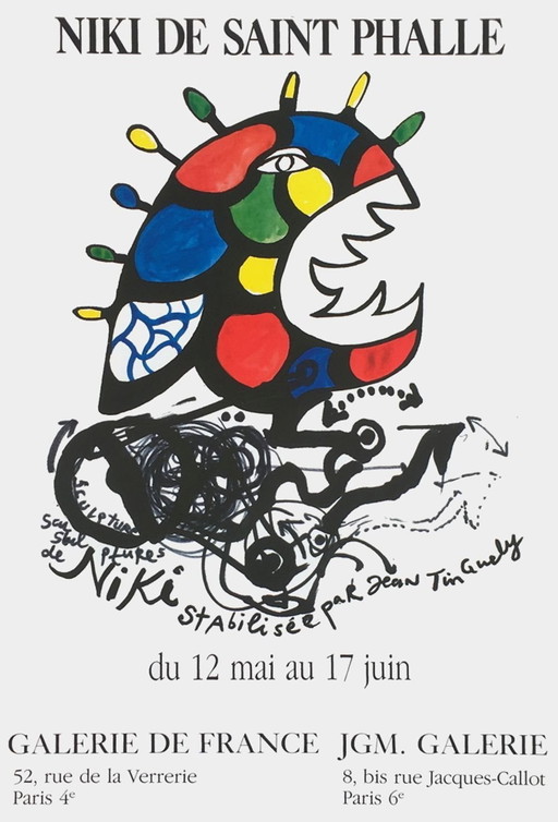 Niki DE SAINT PHALLE Expo 89 - Galerie de France - JGM. Galerie  original poster