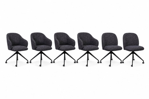 Leolux Baani eetkamerstoel set van 6 stuks
